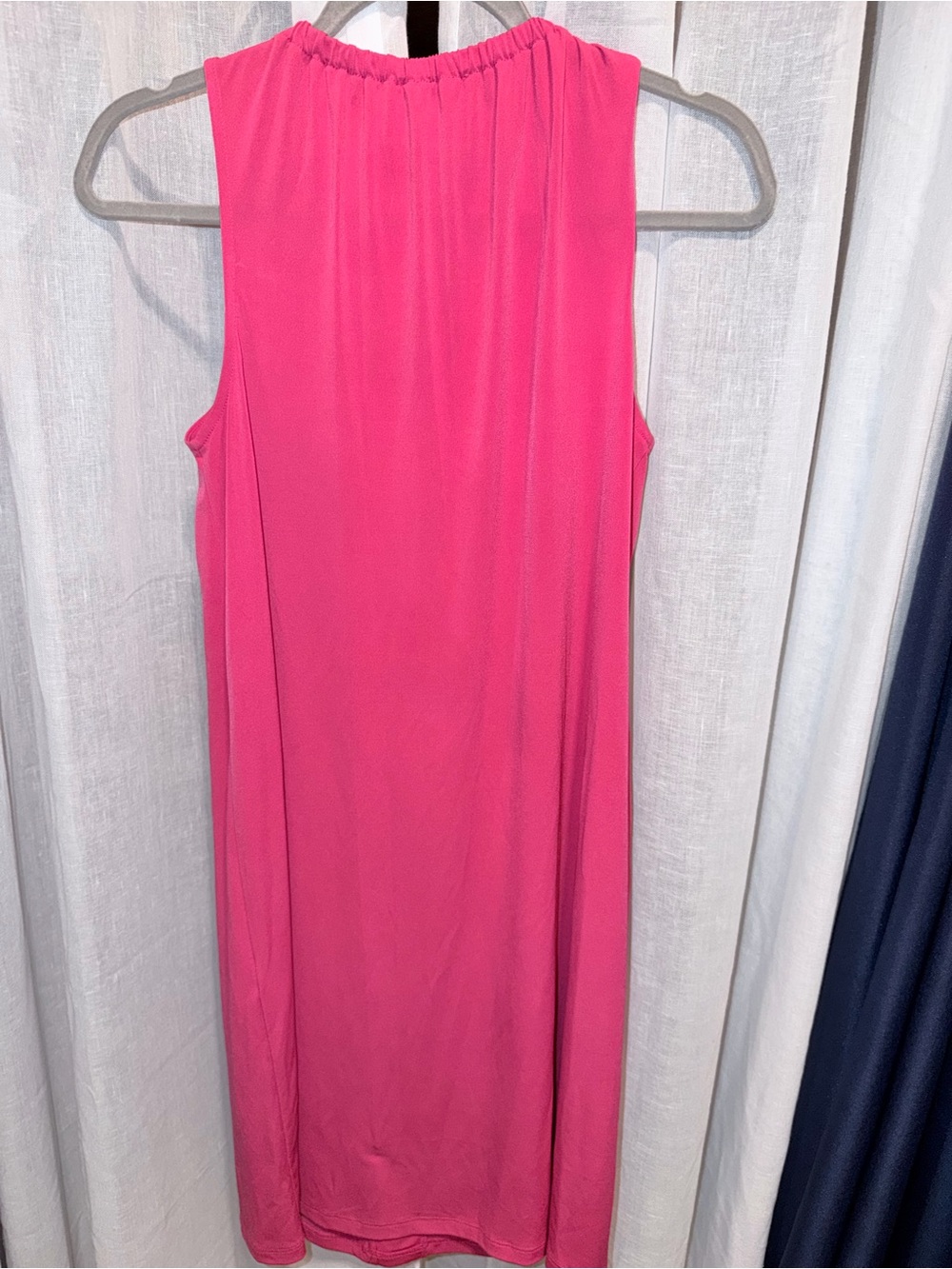 MICHAEL Michael Kors Hot Pink Sleeveless Midi Dress - Picture 4 of 4